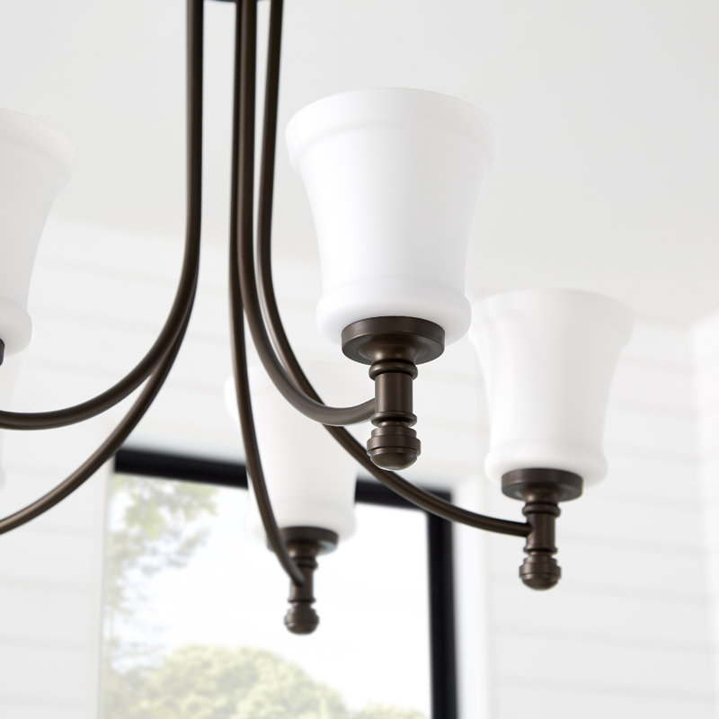 Herman 5 - Light Classic / Traditional Chandelier, Oiled Bronze