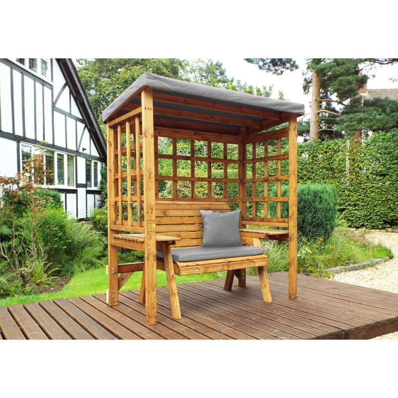 Figueroa Solid Wood Outdoor Bench, Grey