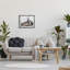 «Rabbit Duo Gazing Animals», art mural encadré sur toile flottante par lettré et doublé-25379498-25379502