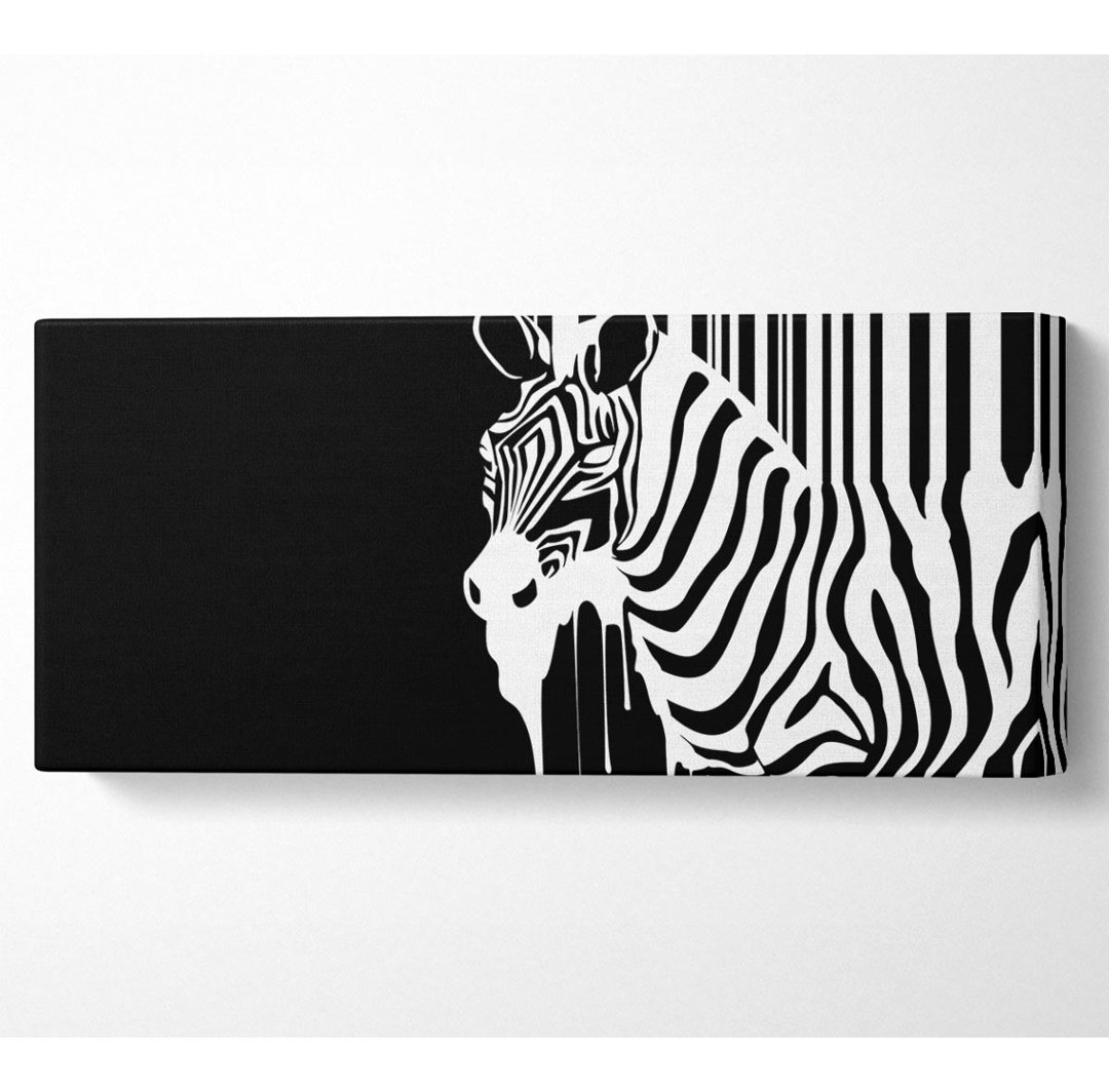 Schmelzendes Zebra - Kunstdrucke auf Leinwand - Wrapped Canvas