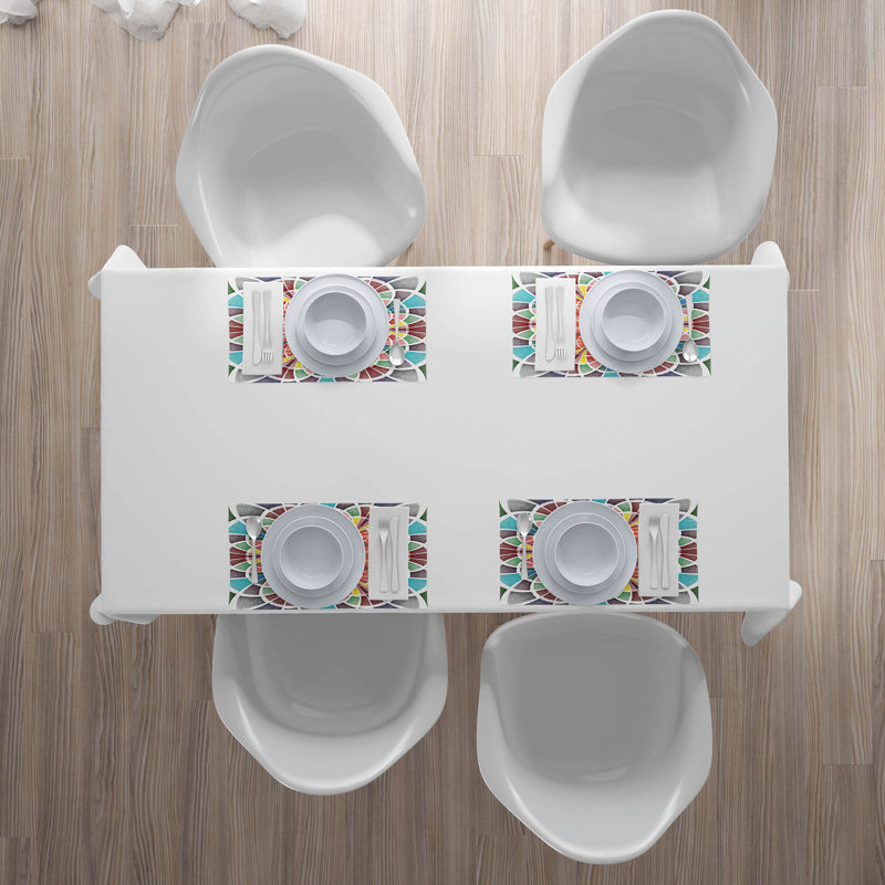 Polyester Abstract Rectangle Placemat