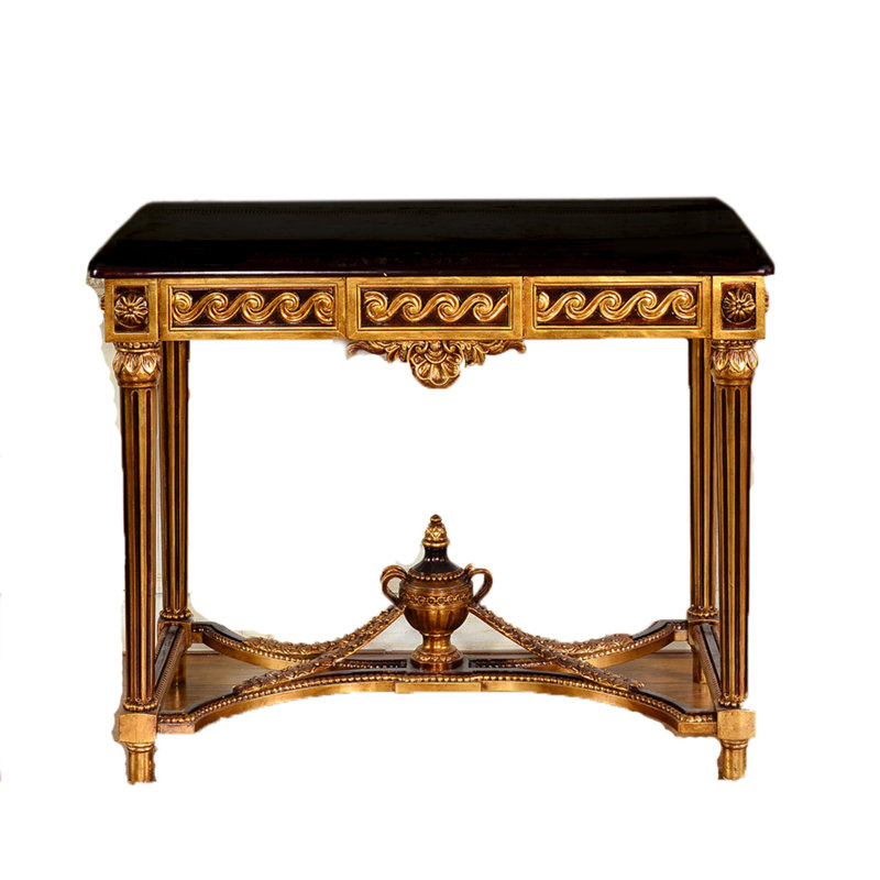 Aurora 48.75'' W Console Table, Brown, 33.66" H x 43.3" W x 25.59" D