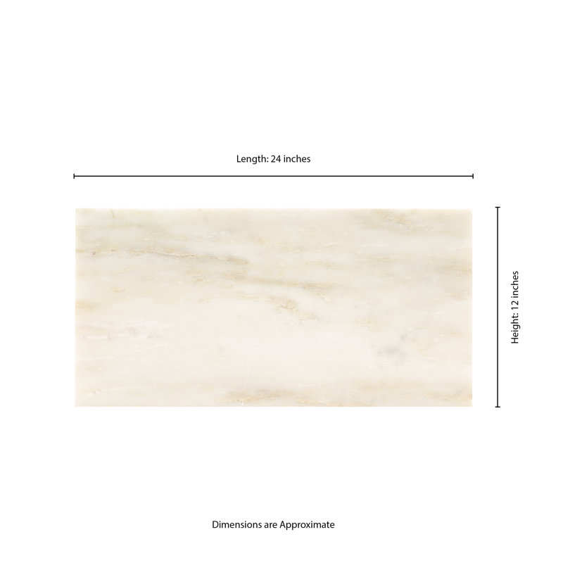 Calacatta Gold 12 in. x 24 in. Honed Marble Floor and Wall Tile