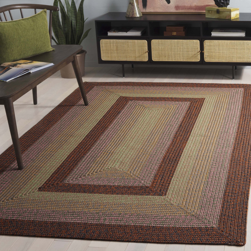 Tapis d'intérieur / extérieur lavable à la machine performance à chevrons Olathe Performance, Rectangle de 5 pi x 8 pi