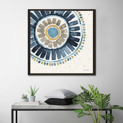 « indigold xvii », reproduction de peinture à l’aquarelle sur toile