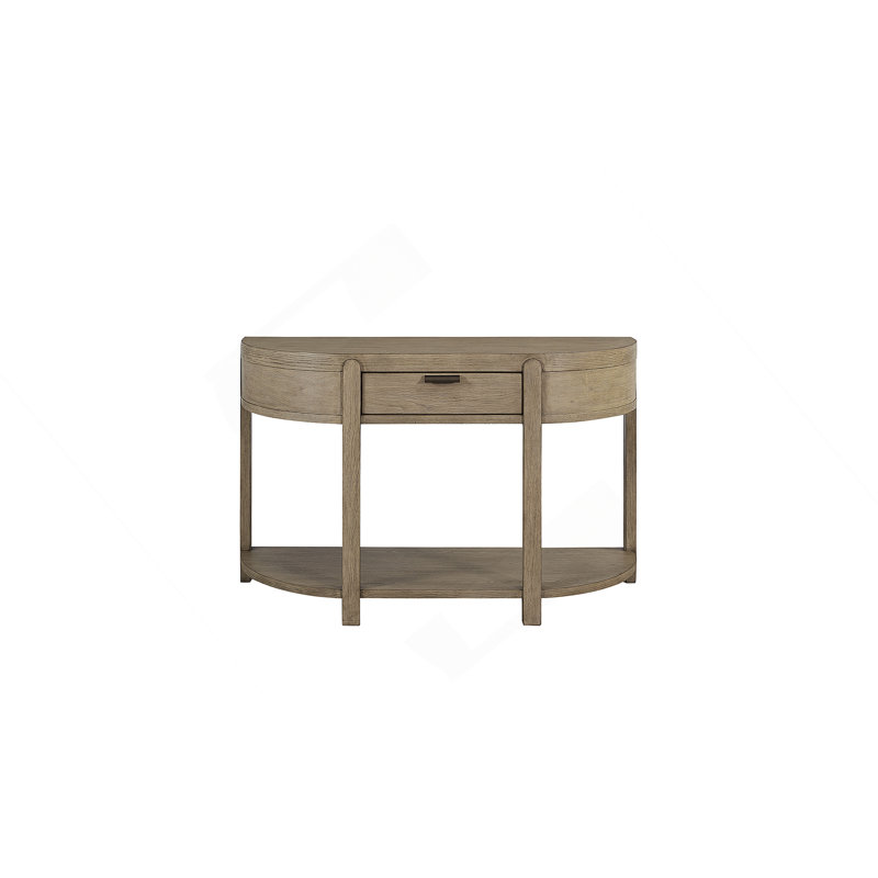 Console incurvée à 1 tiroir - Caramel