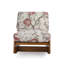 Chaise berçante rembourrée en bois massif-345269529
