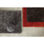 Tapis en polyester à poils longs noir et brun tissé à la main Raminez-124911297-25123671