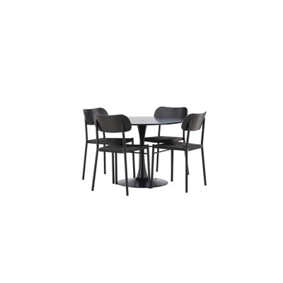 Drubin 4 - Person Dining Set