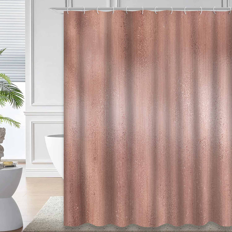 Rideau de douche Rose Copper Bronze, L 72 po x l 78 po