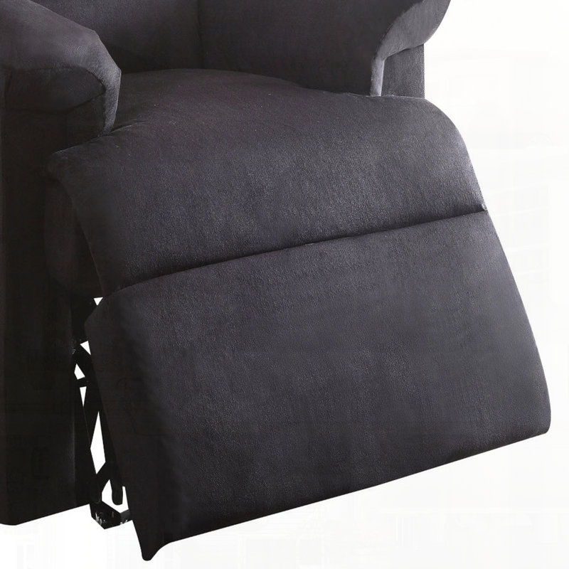 Fauteuil inclinable en tissu tissé, Noir