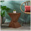 TABLE D'APPOINT GEOMETRIC MGO, COULEUR BRUN FONCÉ-1133351288