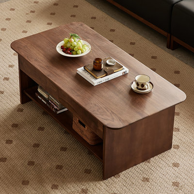 Table de bout double en noyer noir
