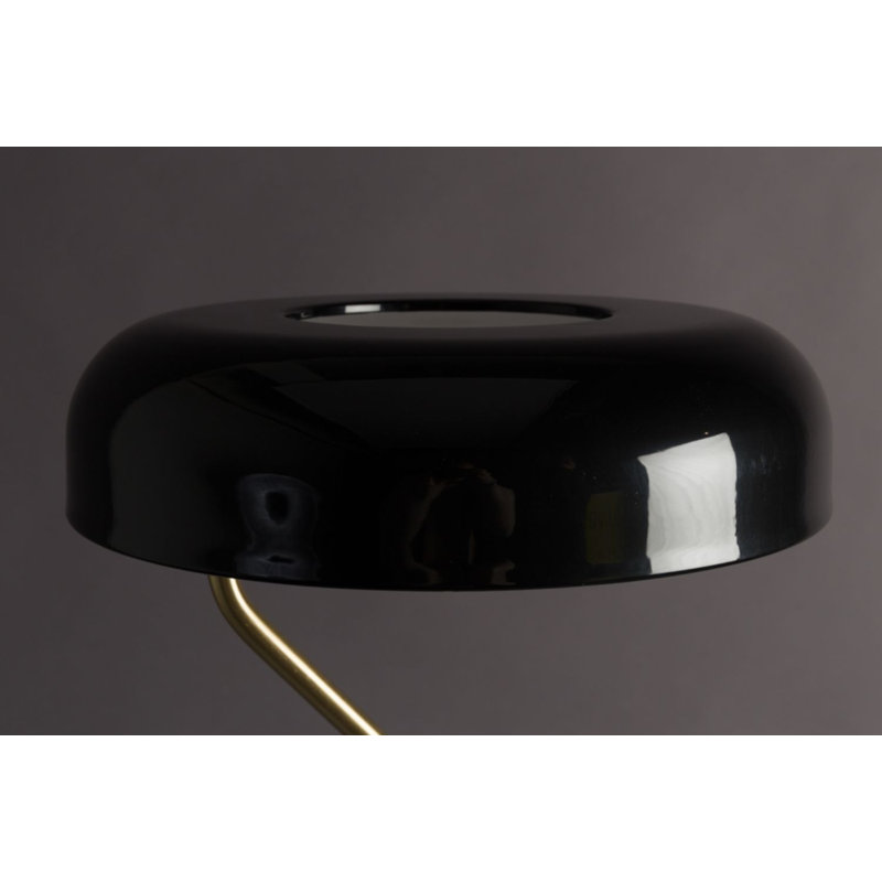 Eclipse 51'' Task Floor Lamp, Black, Brass/Black