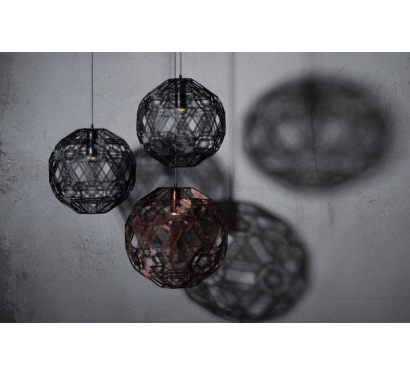 Schema 1-Light Pendant, Black, 11.75" H x 11.75" W x 11.75" D