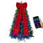 6FT Prelit Christmas Tree with Large Red Bow, PE PVC Artificial Christmas Tree with 300 RGB LED Lights & 1274 Branch Tips, App/Remote Control