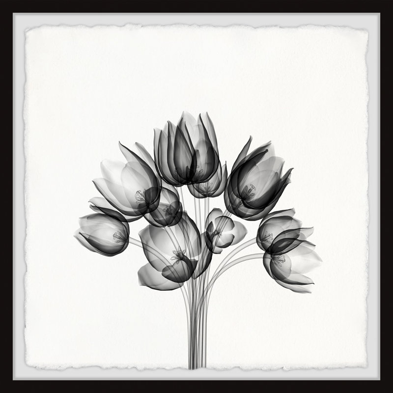 Tulip Bundle - Single Picture Frame Painting, 81cm H x 81cm W x 3.81cm D