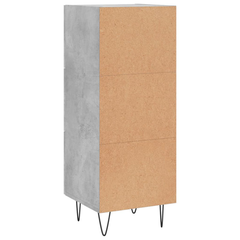 Malynda Sideboard 34,5x34x90 cm Engineered Wood, Concrete Grey