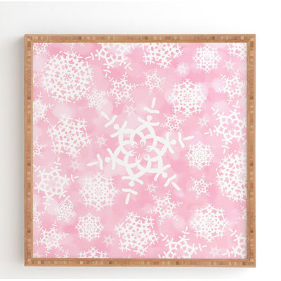 « snow flurries », reproduction rose