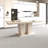 Rectangular Extendable Dining Table Solid Wood