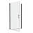 1 3/8" Adjustment,Universal Pivot Shower Door, Open Outside, With 1/4" Tempered Glass Finish-123810716