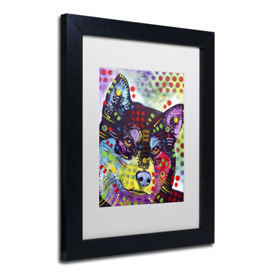 « shiba shiba », reproduction d’impression sur toile encadrée
