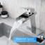 Contemporary Bathroom Sink Faucet, Waterfall Effect, , Handle, Easy To Use Fixture Spout, One Deck Mounted, Rust-128724042