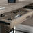 L-Shaped Desk, Brown Finish