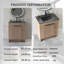 30''Freestanding Bathroom Vanity With Ceramic Sink-313867988