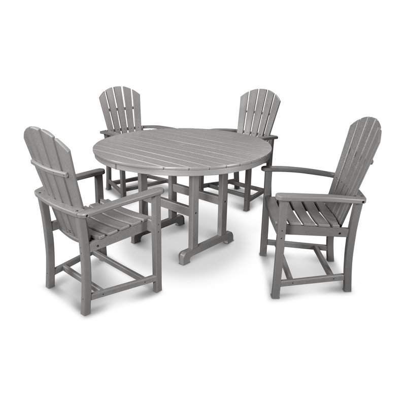 Ensemble repas 5 pièces POLYWOOD Palm Coast, Gris ardoise