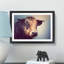 Geometric Cow Bull in Abstract - Framed Print-55727054-55727056