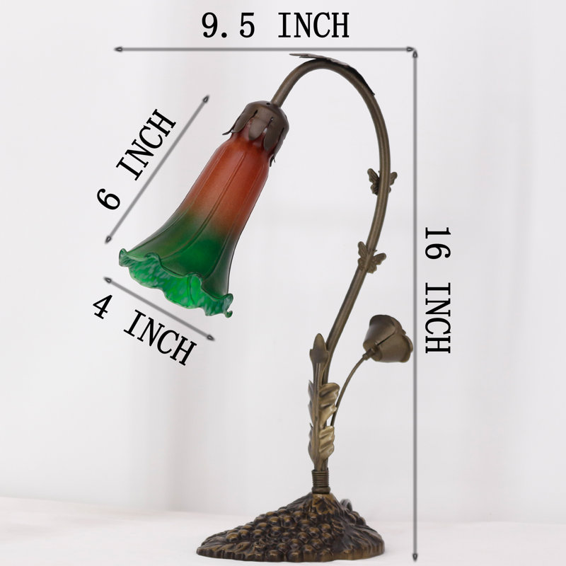 Ambania Metal Desk Lamp, Brown Blue