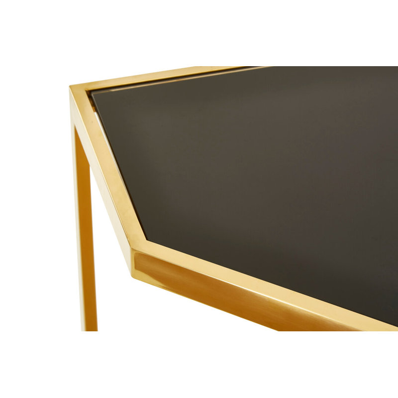 120cm Glass Top Console Table