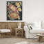 Fleur rouge sur cadre flottant noir, design par Lanie Loreth-458907234-458907232