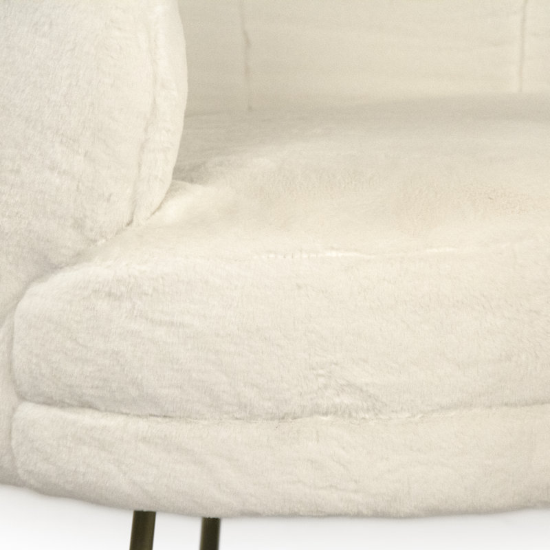 Barrel Chair, White