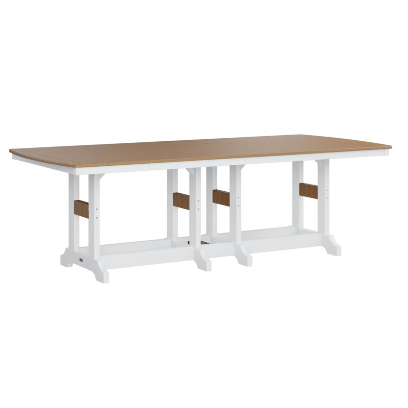 Table de bar rectangulaire Calabria, H 39,5 po x l 96 po x P 44 po, Teck naturel