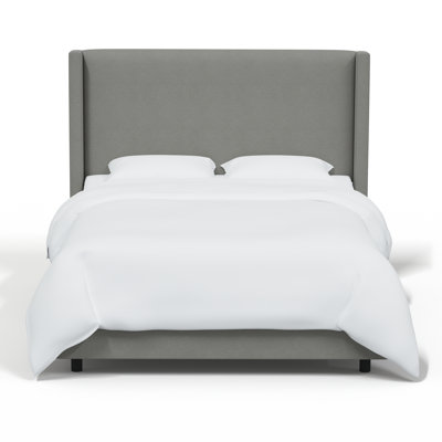 Hanson Linen Upholstered Wingback Bed