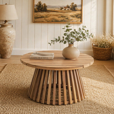 Acacia Wood Patio Coffee Table