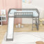 Lit mezzanine en bois simple avec glissoire Enguerrand-2078723825