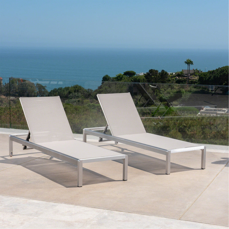 Patio Chaise Lounge (Mp2), Beige