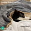 Couverture intérieure pour grands lits pour grands chiens et chats, jeté en sherpa réversible imperméable et lavable, protection pour canapé-121004989-121004987