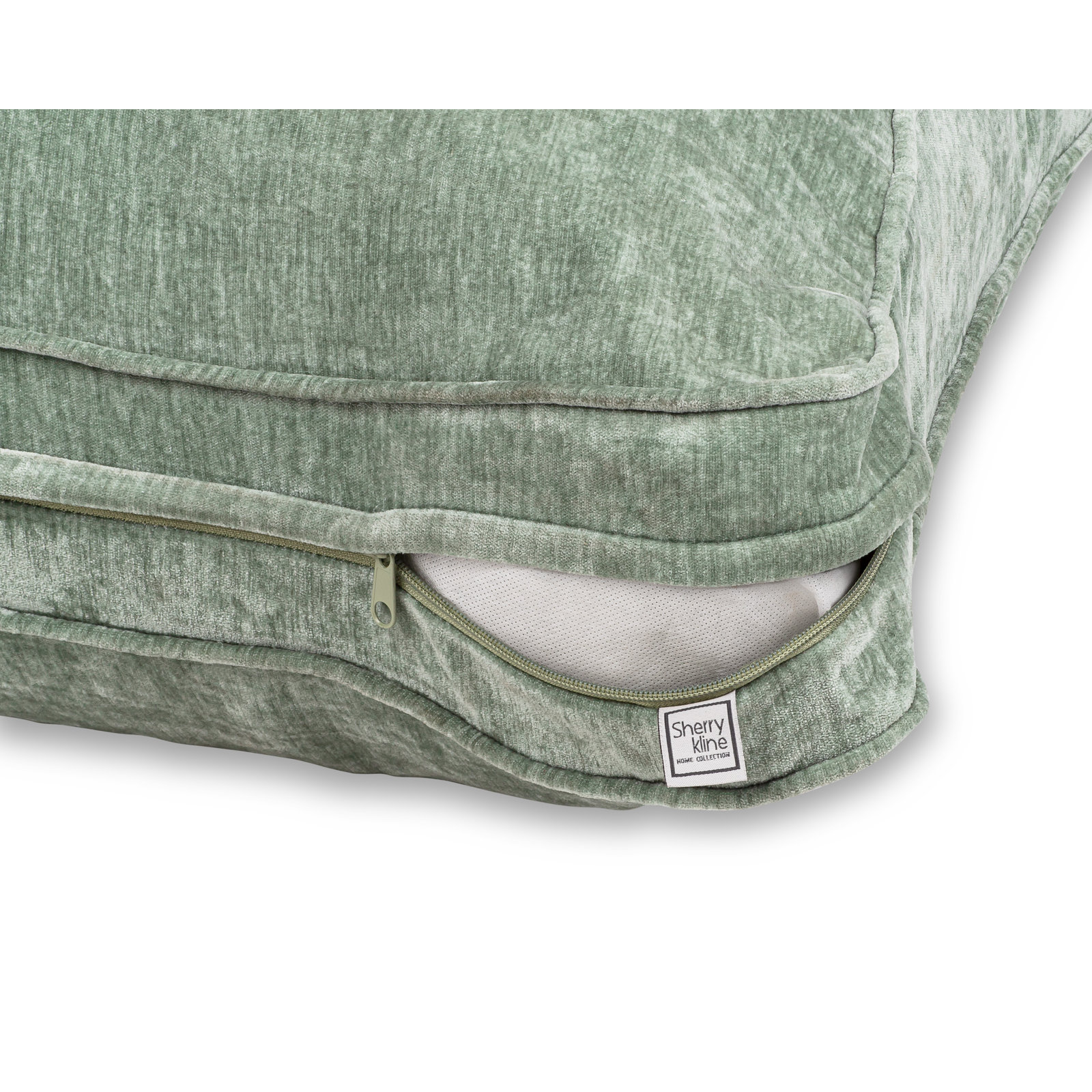 Alek Dog Bed, Green, Small (26” X 18” X 3")
