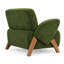 Fauteuil d'appoint moderne et compact en velours, avec accoudoirs incurvés et pieds en bouleau massif, idéal pour le salon, le bureau ou la pièce à vivre.-1983379830
