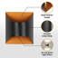 1-Light Gold Flush Mounted Sconce