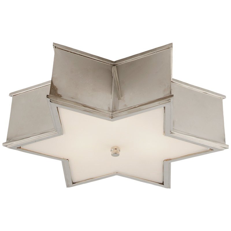 Alexa Hampton Sophia Small Flush Mount, Polished Nickel, 2 - Lights