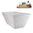 63" Streamline Soaking Freestanding Tub and Tray With Internal Drain-112235267