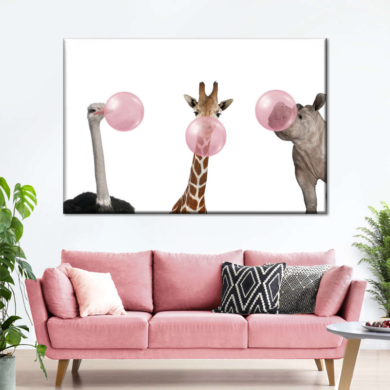 " Funny Animals " by Emma P, 30" H x 20" W x 1.25" D