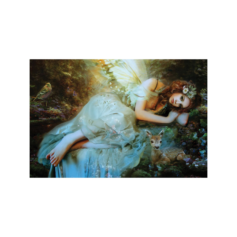 Spring Fairy by Bente Schlick - Print on Canvas, No Frame, 152.5 cm H x 101.5 cm W x 3.175 cm D