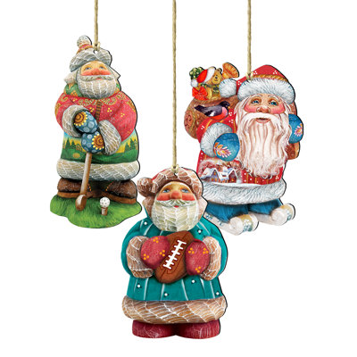5.5'' Wood Holiday Shaped Ornament