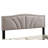 Modern Style Burlap Queen Bed With Elegant Headboard And No Box Spring Need Strong Sloped Curve-1502051705